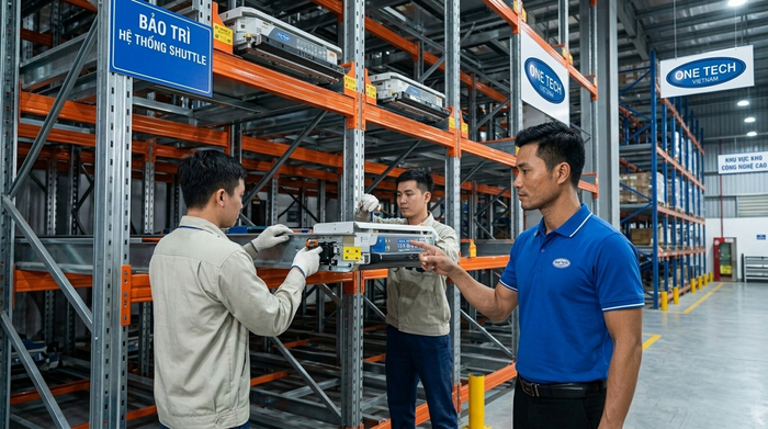 Bảo trì bảo dưỡng kệ Radio Shuttle Phú Thọ định kỳ