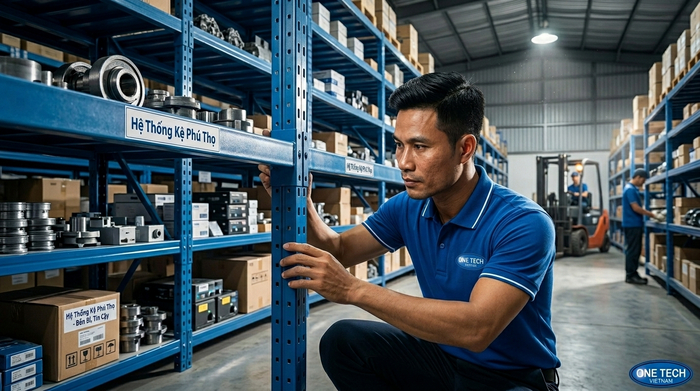 Bảo trì và kiểm tra kệ trung tải Phú Thọ trong kho hàng