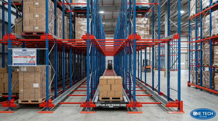 Cấu tạo hệ thống kệ Radio Shuttle Phú Thọ cho kho pallet