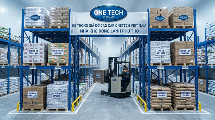 Kệ Selective kho lạnh cho pallet hàng tại Phú Thọ