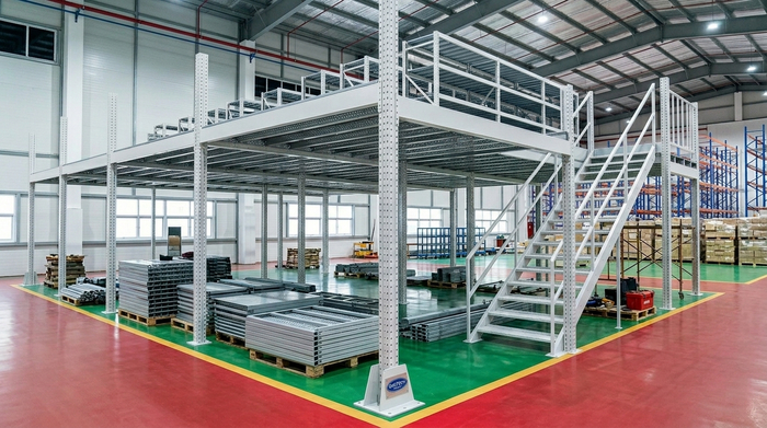 Lắp đặt kệ sàn mezzanine Phú Thọ tại kho xưởng