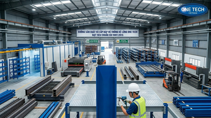 Nhà máy sản xuất kệ sàn mezzanine của OneTech