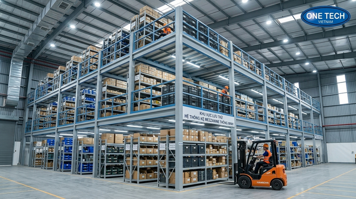 Tối ưu không gian kho bằng mezzanine trong nhà xưởng tại Phú Thọ