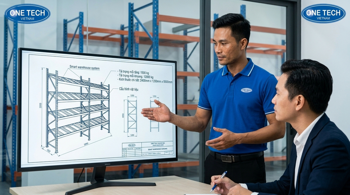 Báo giá kệ kho thông minh Phú Thọ theo bản vẽ và tải trọng
