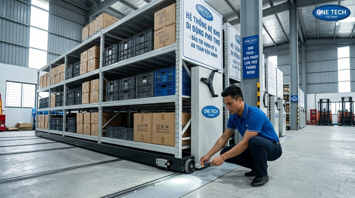 Bảo trì định kỳ kệ kho di động Phú Thọ để vận hành an toàn
