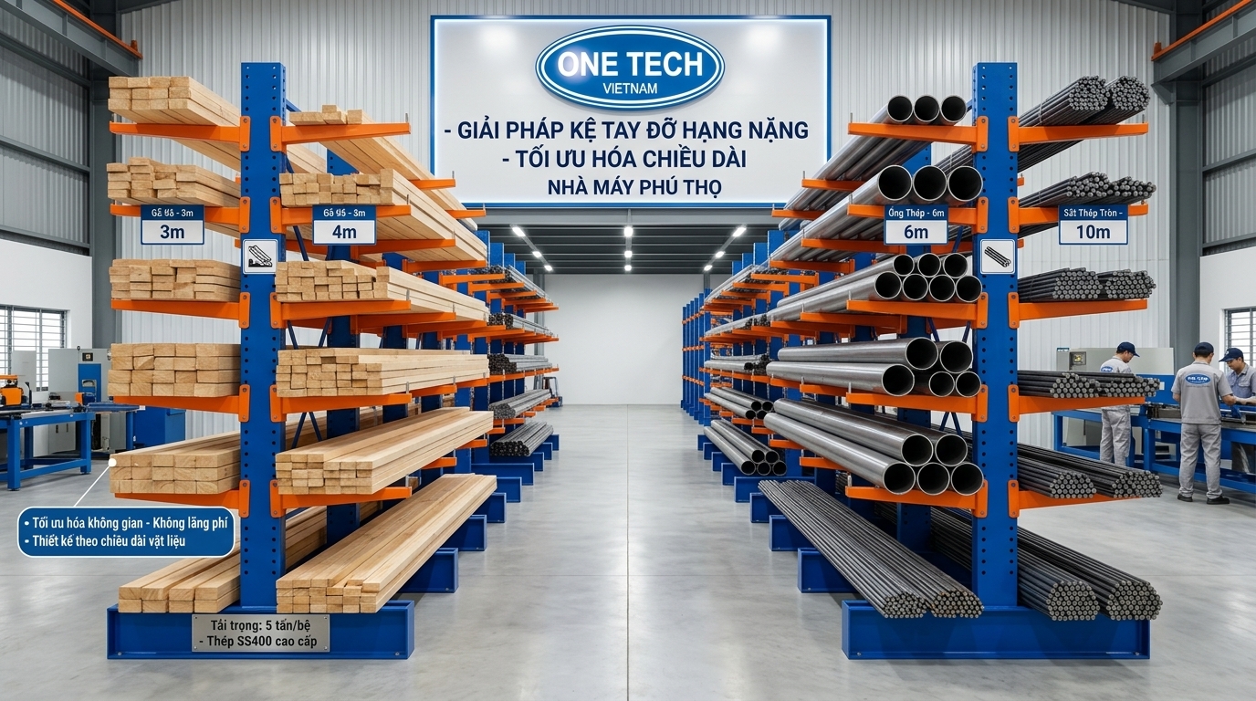Cách chọn kích thước kệ tay đỡ Phú Thọ theo chiều dài vật liệu
