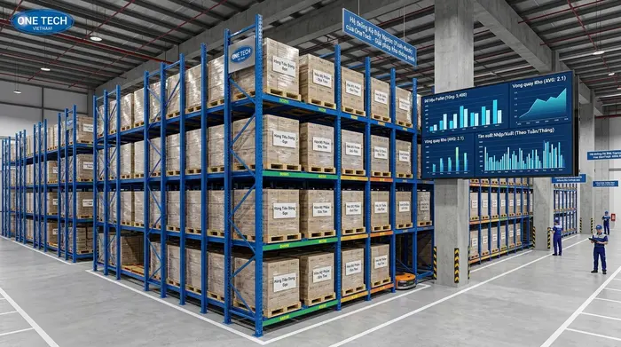 Chọn kệ push back Phú Thọ dựa trên dữ liệu pallet và tần suất xuất nhập