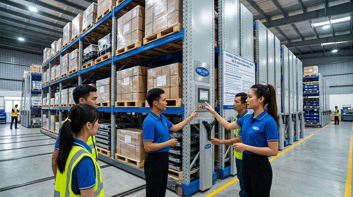 Hướng dẫn vận hành kệ kho di động Phú Thọ an toàn cho nhân sự kho