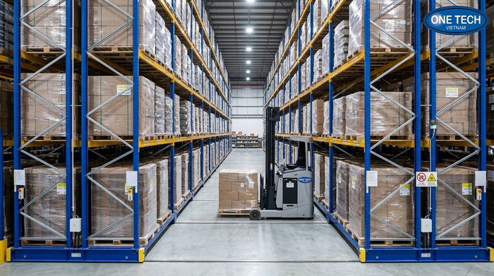 Kệ mobile rack tải trọng nặng cho kho pallet tại Phú Thọ