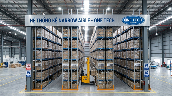 Kệ Narrow Aisle cho kho phân phối tại Việt Trì Phú Thọ