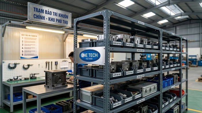 Kệ sắt V lỗ để khuôn nhỏ và phụ kiện khuôn tại Phú Thọ