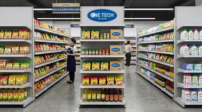Kệ sắt v lỗ trưng bày tại siêu thị Việt Trì