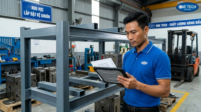Khảo sát lắp đặt Kệ Khuôn Phú Thọ tại nhà xưởng