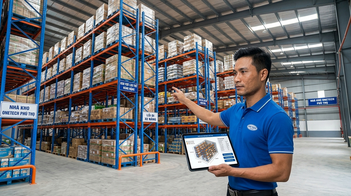 Khảo sát thiết kế kệ kho thông minh Phú Thọ theo mặt bằng thực tế