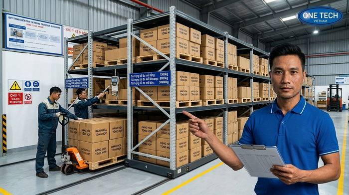 Kiểm tra tải trọng kệ kho di động Phú Thọ trước khi bàn giao