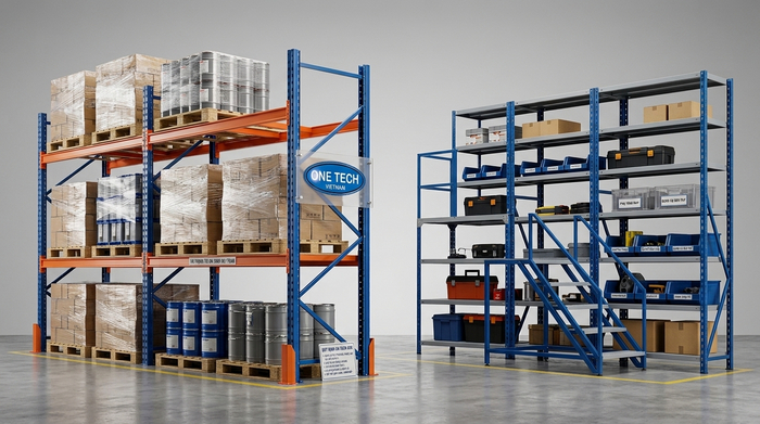 Tổng hợp các loại kệ sắt công nghiệp phổ biến
