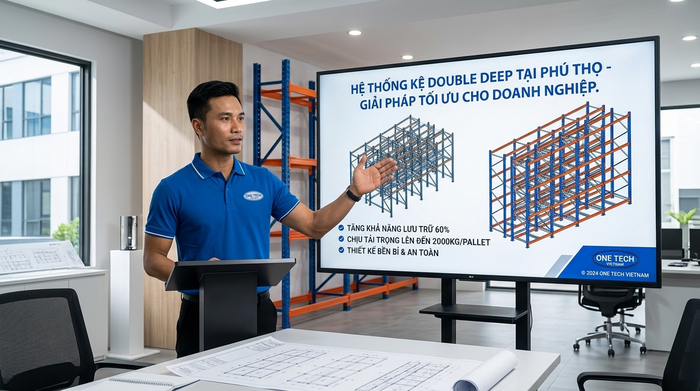 Tư vấn thiết kế và lắp đặt Kệ Double Deep Phú Thọ bởi OneTech