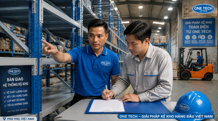 Bàn giao hệ thống kệ kho logistics tại Phú Thọ