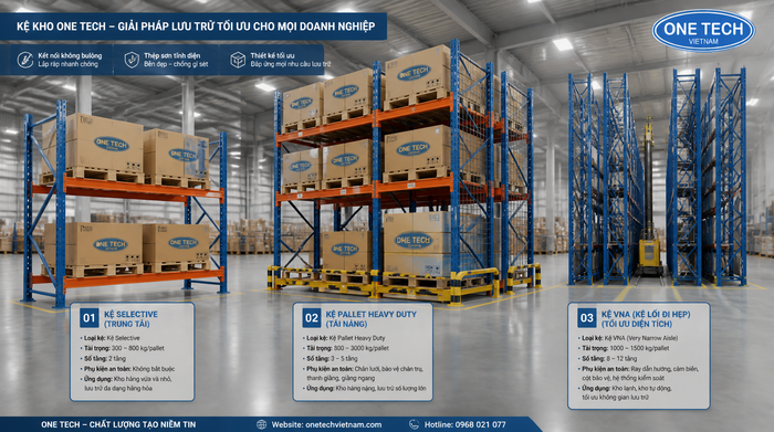 Báo giá kệ kho logistics Phú Thọ theo cấu hình