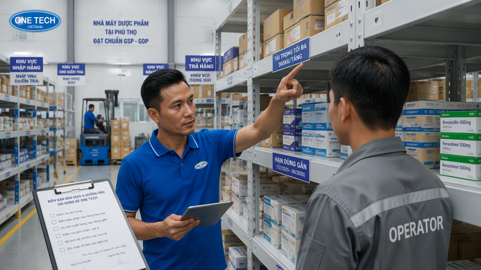 Đào tạo quy trình sử dụng và bàn giao kệ kho dược phẩm tại Phú Thọ