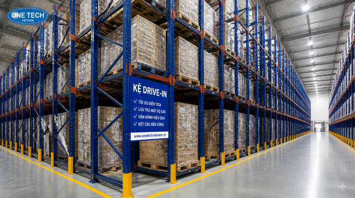 Kệ Drive In cho kho mật độ cao tại Phú Thọ