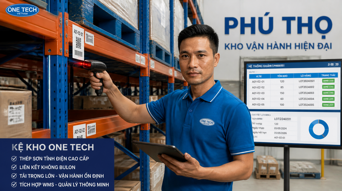 Mã vị trí kệ kho kết nối WMS tại Phú Thọ