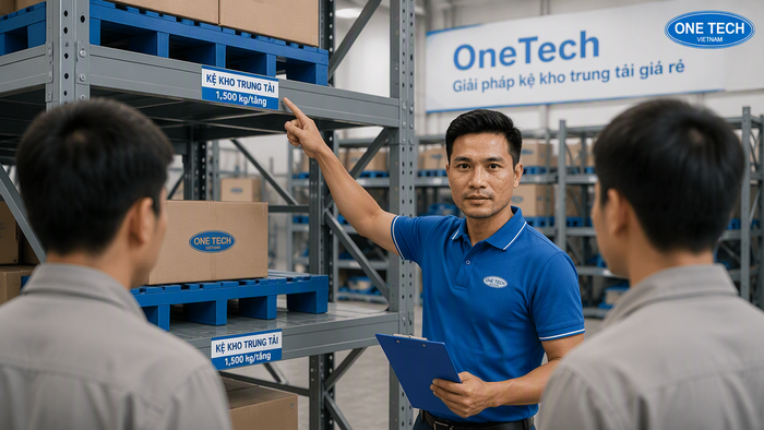 Bàn giao và đào tạo quy trình sử dụng kệ kho trung tải
