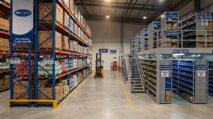Các loại kệ kho FMCG Phú Thọ cho pallet và hàng lẻ
